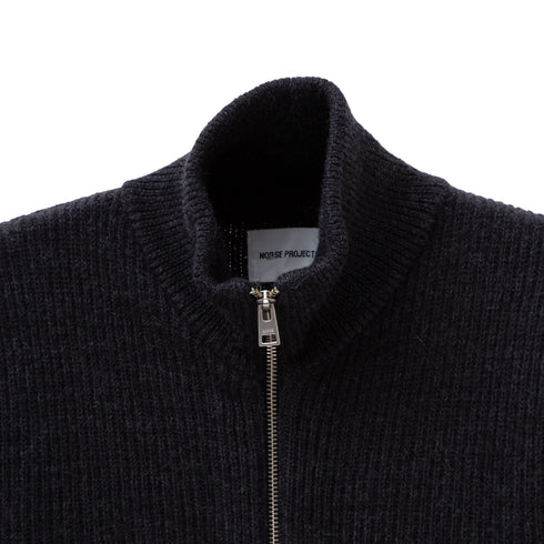 Norse Projects Hagen Cotton Wool Jacket Charcoal Melange N45-0550 Degli Uberti